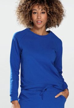 BLUZA WENEZJA NIEBIESKI BAWEŁNA