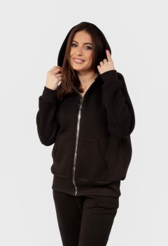 Bluza DK-K-B1 CZARNY BAWEŁNA GRUBA