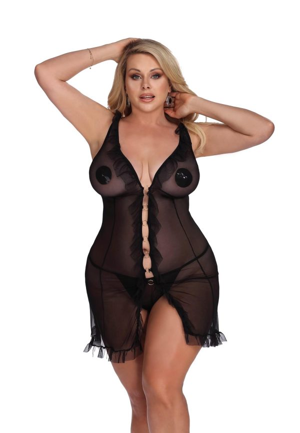 DIXIE black chemise (czarna halka)
