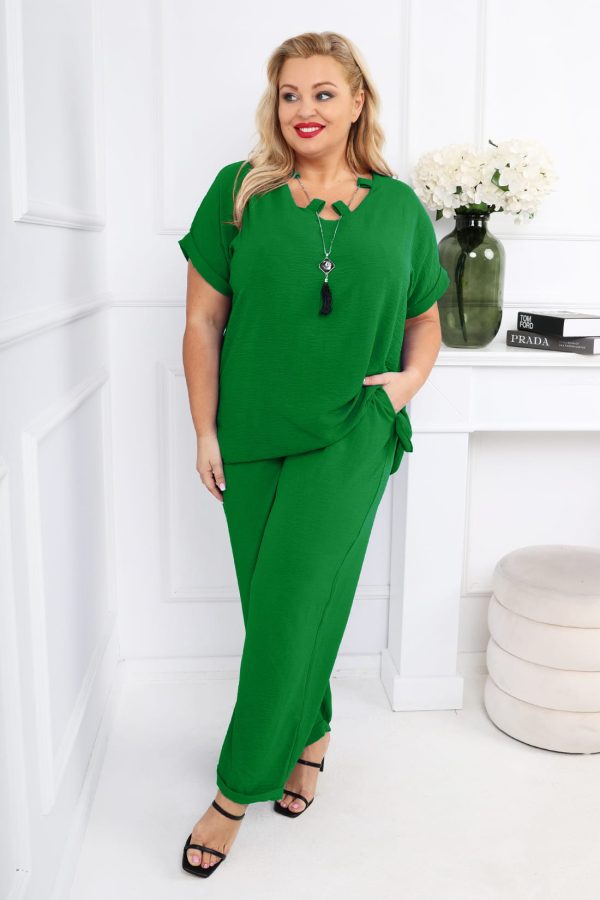 Komplet z wisiorkiem 💎 | Plus size - obrazek 6