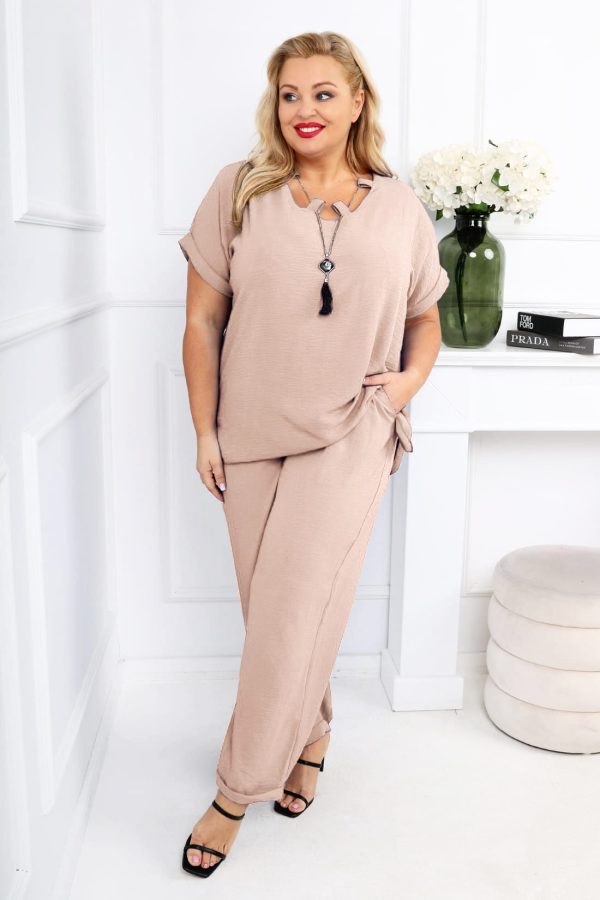 Komplet z wisiorkiem 💎 | Plus size - obrazek 3