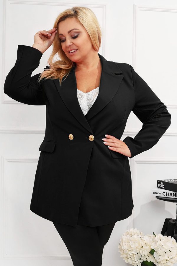 Komplet marynarka i spódnico spodenki | Plus Size - obrazek 2